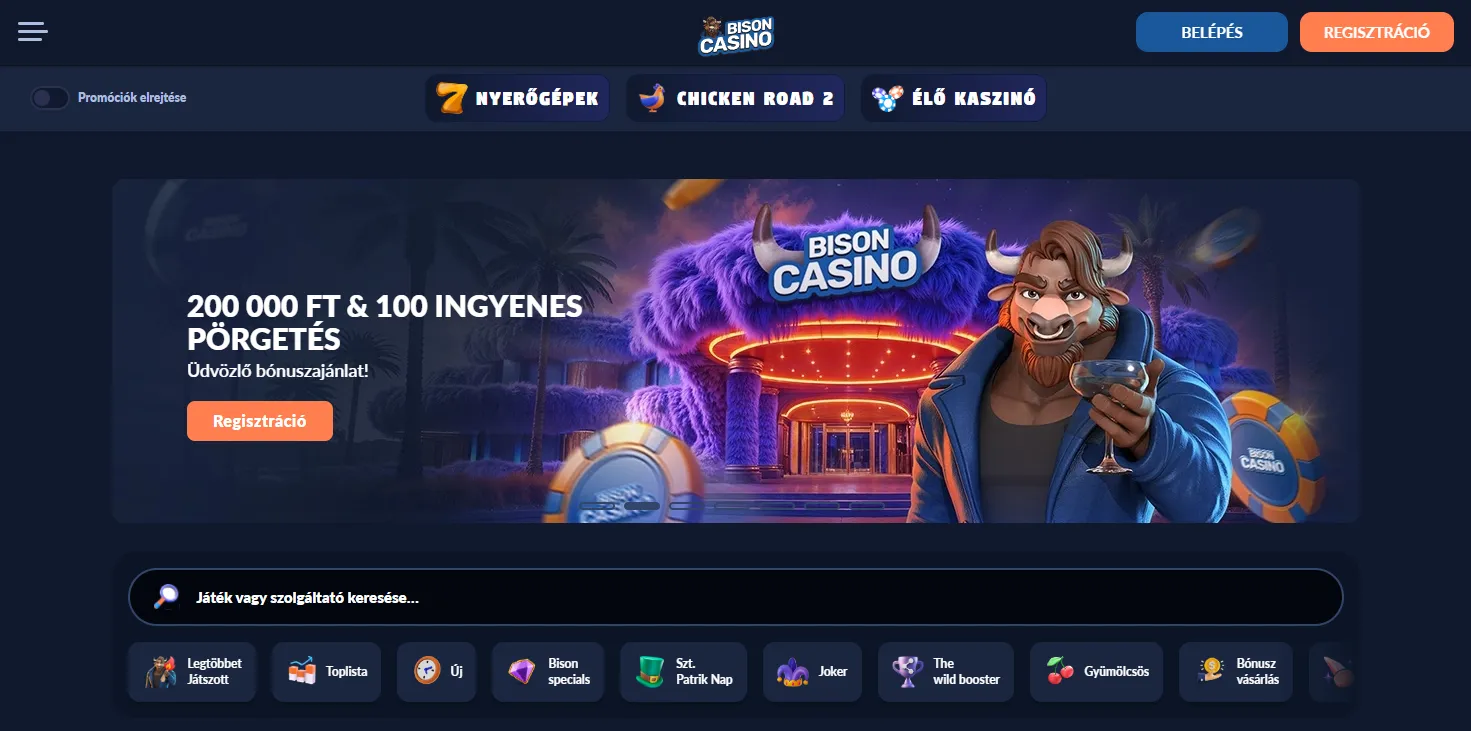 Bison – 200k HUF + MiFinity instant