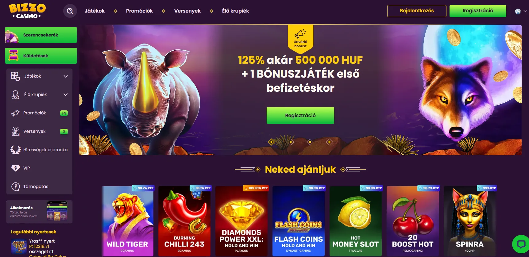 Bizzo Casino – megbízható favorit